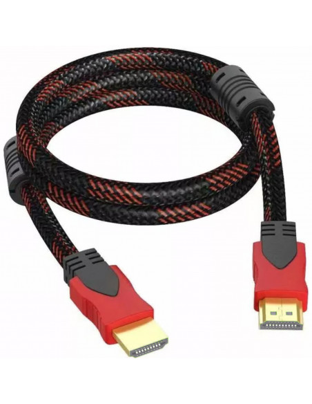
HDMI kabelis „FullHD 4K 3D“ 2,7 m – juodas ir raudonas
