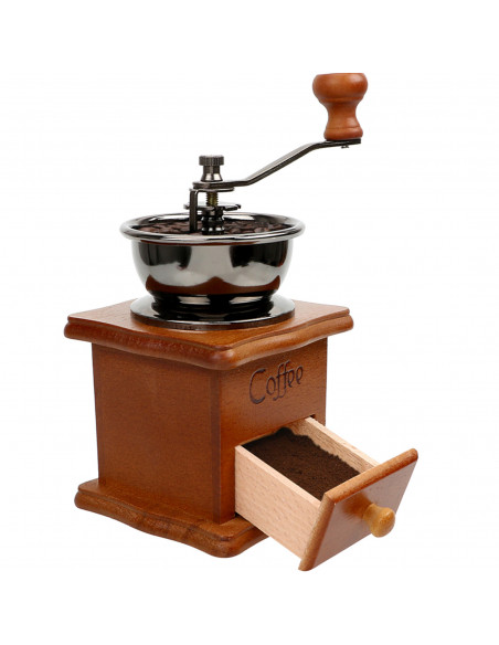 
Tradicinis medinis kavos ir pipirų malūnėlis
