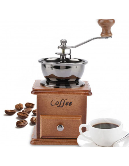 
Tradicinis medinis kavos ir pipirų malūnėlis
