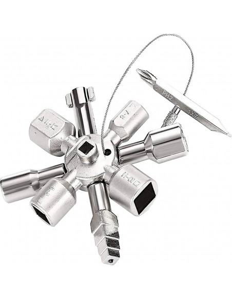 
Universalus 10 viename elektros spintelės raktas
