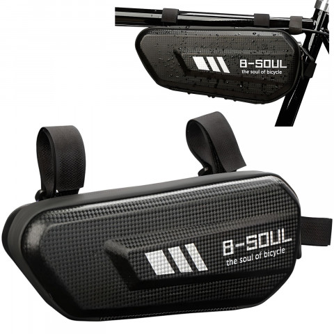 
Vandeniui atsparus dviračio rėmo krepšys
