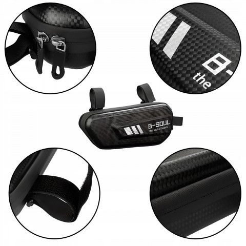 
Vandeniui atsparus dviračio rėmo krepšys
