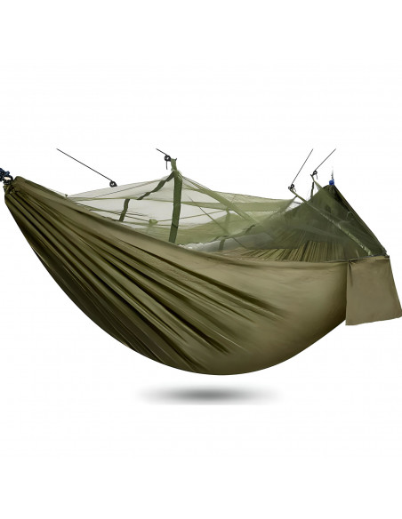 
Dviejų asmenų turistinis išgyvenimo hamakas su tinkleliu nuo uodų 260 x 140 cm
