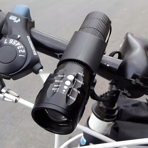 
Baterijomis maitinamas priekinis LED dviračio žibintas iki 100 m
