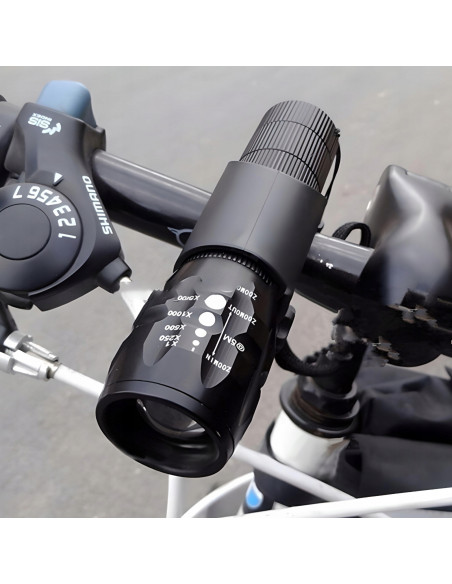 
Baterijomis maitinamas priekinis LED dviračio žibintas iki 100 m
