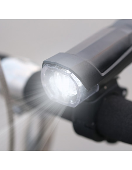 
Įkraunami dviračio žibintai priekyje ir gale, 3 LED režimai
