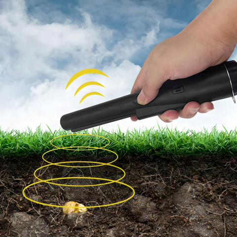 
Metalo detektorius su 360 laipsnių zondavimo funkcija ir žibintuvėliu
