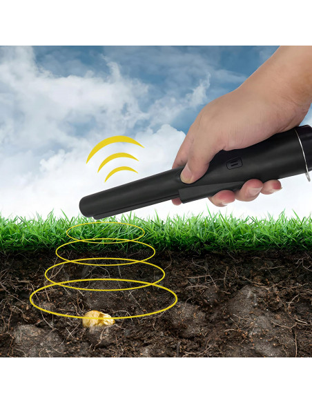 
Metalo detektorius su 360 laipsnių zondavimo funkcija ir žibintuvėliu
