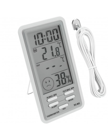 
Meteorologinė stotelė, termometras, higrometras, laikrodis su zondu
