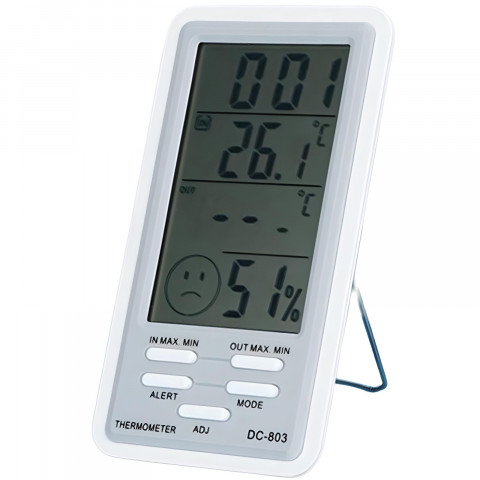
Meteorologinė stotelė, termometras, higrometras, laikrodis su zondu
