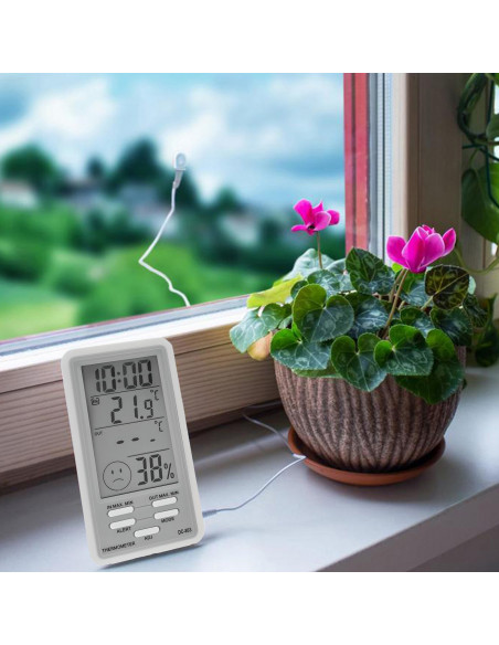 
Meteorologinė stotelė, termometras, higrometras, laikrodis su zondu
