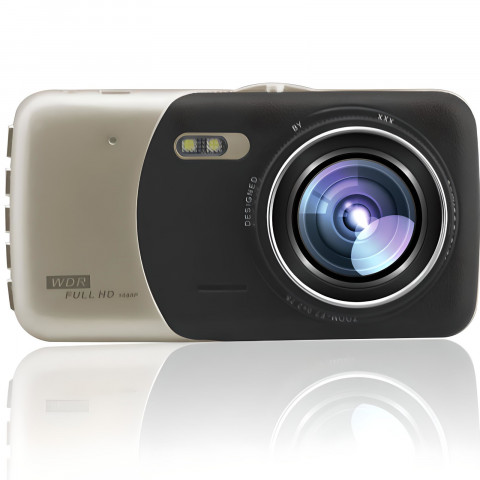 
Automobilinis vaizdo registratorius su „Full HD TF“ galinio vaizdo kamera
