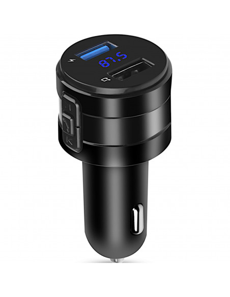 
Automobilinis FM MP3 Bluetooth siųstuvas su LCD ekranu ir USB įkrovikliu
