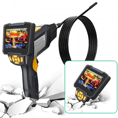 
Dirbtuvių apžiūros kameros endoskopas su 4 antgaliais, „Full HD LCD LED“
