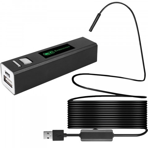 
Endoskopinė kamera telefonui, 8 LED, 4 antgaliai, „Full HD Wi-Fi“, „Android“, „iOS“.
