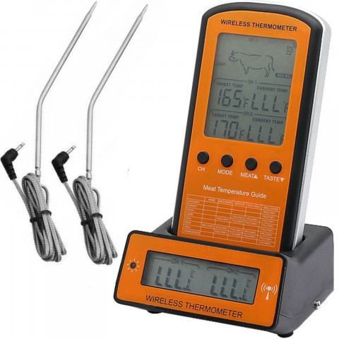 
Gastronominis termometras su zondu mėsai ir vynui kepti LCD -50-300C
