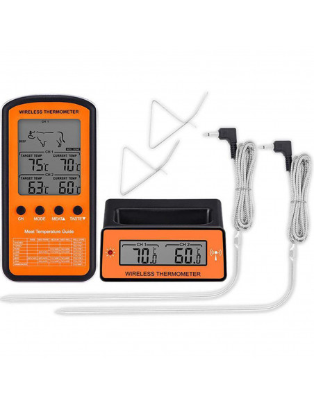 
Gastronominis termometras su zondu mėsai ir vynui kepti LCD -50-300C
