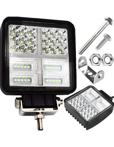 
Halogeninė lempa OFF ROAD vandeniui atspari 38 LED 12/ 24 V 177 W
