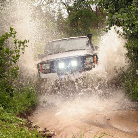 
Halogeninė lempa OFF ROAD vandeniui atspari 38 LED 12/ 24 V 177 W
