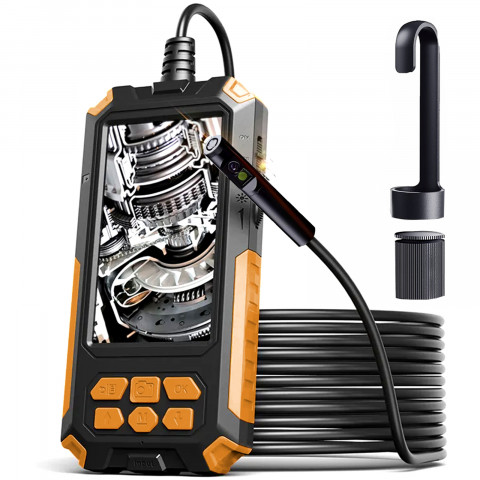 
Endoskopo apžiūros kamera, 8 šviesos diodai, 3 antgaliai, „Full HD“
