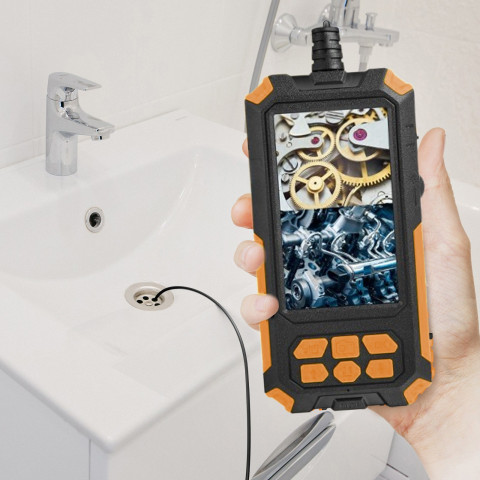 
Endoskopo apžiūros kamera, 8 šviesos diodai, 3 antgaliai, „Full HD“
