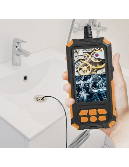 
Endoskopo apžiūros kamera, 8 šviesos diodai, 3 antgaliai, „Full HD“
