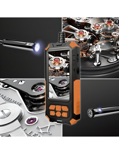 
Endoskopo apžiūros kamera, 8 šviesos diodai, 3 antgaliai, „Full HD“
