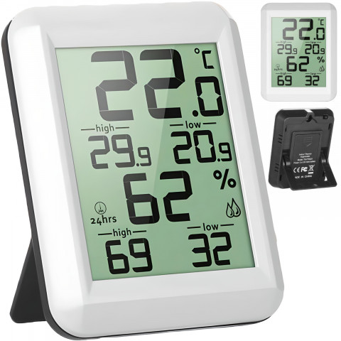 
Elektroninis kambario termometras su higrometru 0-60C
