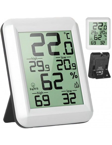 
Elektroninis kambario termometras su higrometru 0-60C
