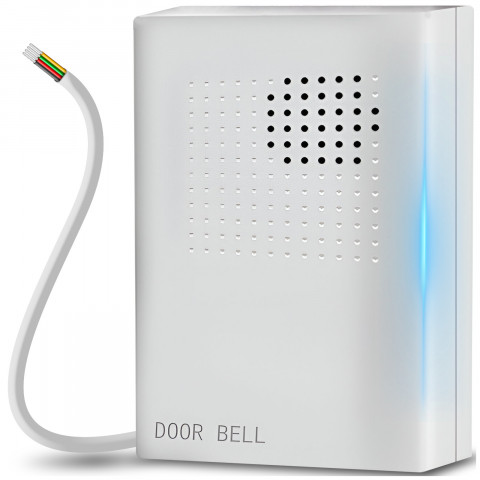 
Laidinis durų skambutis, 1 garsas, 100 dB, 12 V
