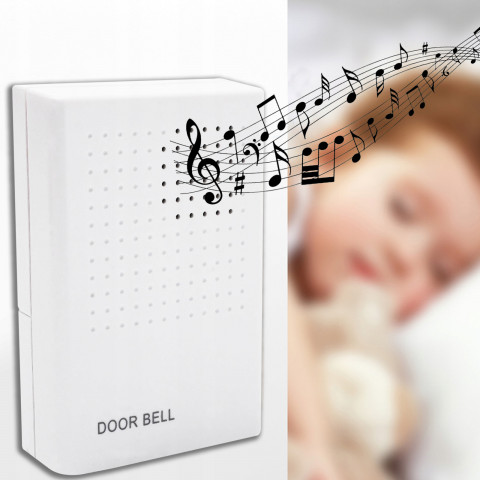 
Laidinis durų skambutis, 1 garsas, 100 dB, 12 V
