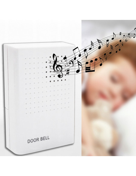 
Laidinis durų skambutis, 1 garsas, 100 dB, 12 V
