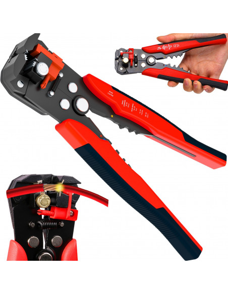 
Kabelių ir laidų nuėmikliai, užspaudimo replės, 3 viename
