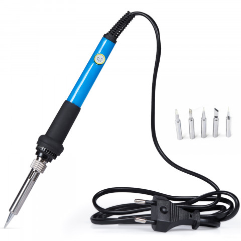 
Lituoklis su stovu ir laikikliu, 6 antgaliai, 60 W
