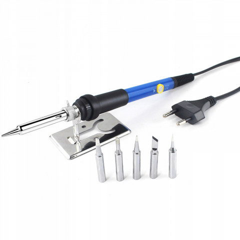 
Lituoklis su stovu ir laikikliu, 6 antgaliai, 60 W
