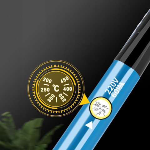 
Lituoklis su stovu ir laikikliu, 6 antgaliai, 60 W
