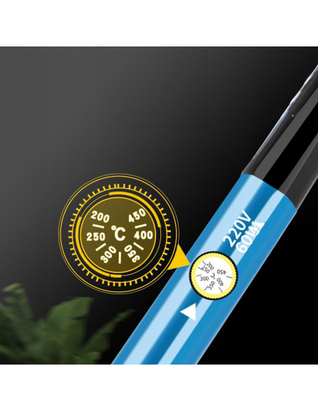 
Lituoklis su stovu ir laikikliu, 6 antgaliai, 60 W
