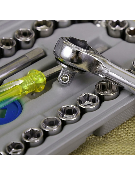 
Lizdinių raktų su terkšle rinkinys - 40 vnt.
