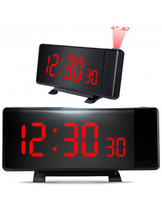 
Žadintuvas su projektoriumi, 10 garsumo lygių, 8 colių ekranas
