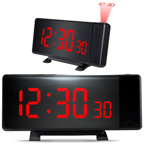 
Žadintuvas su projektoriumi, 10 garsumo lygių, 8 colių ekranas
