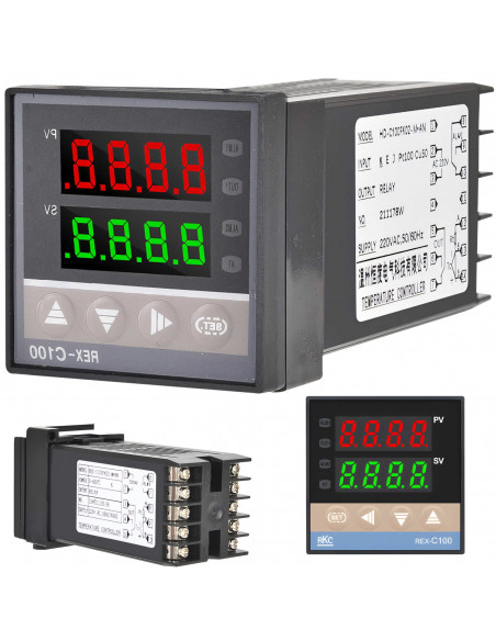 
Termostato reguliatorius centrinio šildymo krosnies ventiliatoriaus šildytuvui 230 V
