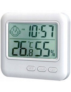 
Pastovo kambario termometras-higrometras su LCD žadintuvu
