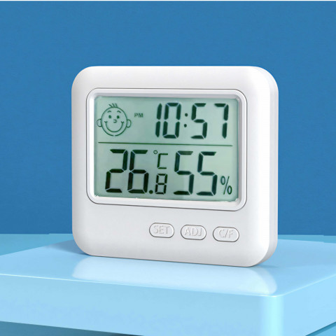 
Pastovo kambario termometras-higrometras su LCD žadintuvu
