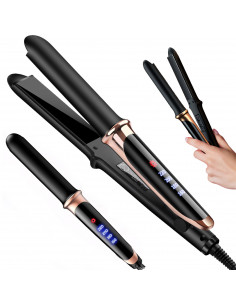 
Keraminis plaukų tiesintuvas, 4 lygiai, 160–220 °C, LCD
