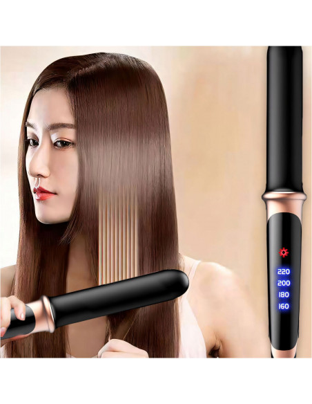 
Keraminis plaukų tiesintuvas, 4 lygiai, 160–220 °C, LCD
