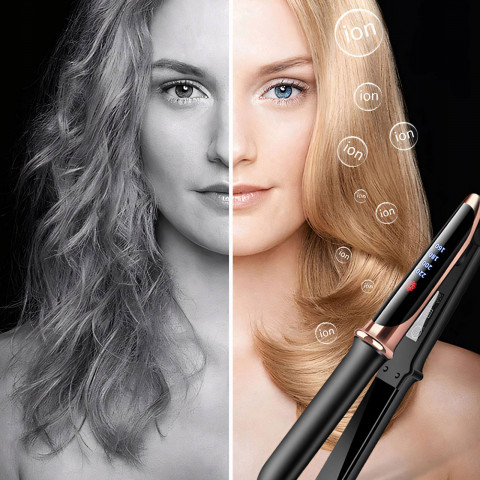 
Keraminis plaukų tiesintuvas, 4 lygiai, 160–220 °C, LCD
