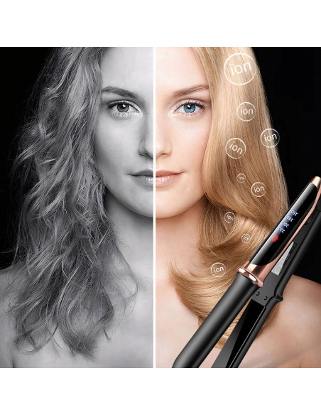 
Keraminis plaukų tiesintuvas, 4 lygiai, 160–220 °C, LCD

