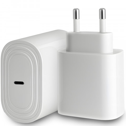
20 W USB-C maitinimo adapterio įkroviklis – baltas
