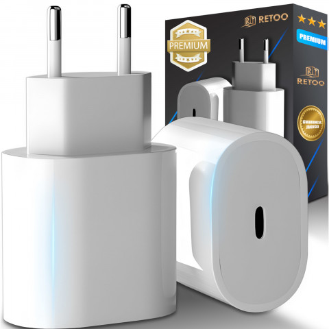 
20 W USB-C maitinimo adapterio įkroviklis – baltas
