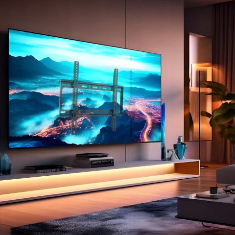 
Televizoriaus sieninis laikiklis, reguliuojamas iki 75 kg, 40–80 colių
